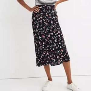 Madewell Midi Slip Skirt in Drifting Flowers
